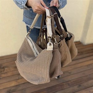 کیف رافیا زنانه کد KF3633