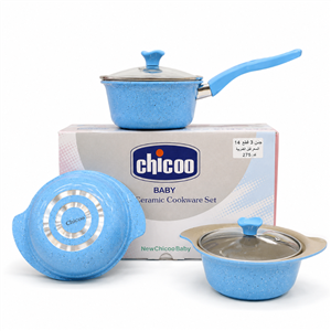 سرویس(ست) قابلمه چدن گرانیتی چیکو Chicco مانی نی