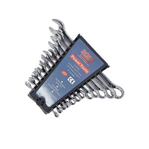 آچار یکسر تخت یکسر رینگی باس مدل combination-spanerset مجموعه 12 عددی