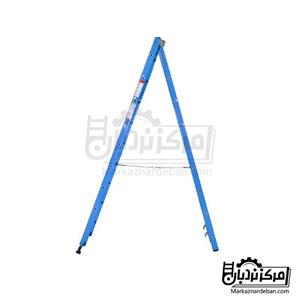 نردبان مخابراتی آلومینیوم سیلور 7.5 متری 28 پله 3 تکه برند فراز پله