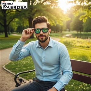 عینک مردانه 1006 ترکیب شیک مشکی با لنز سرمه‌ای خاص