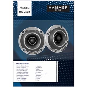 سوپر تیوتر HAMMER SOUND مدل HA-2503