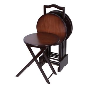 میز عسلی مدل تاشو کد m03 مجموعه 4 عددی مدل 50878