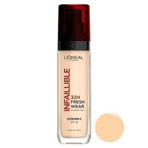 کرم پودر لورئال پاریس مدل Infallible 32H Fresh Wear حاوی ویتامین سی L’Oréal