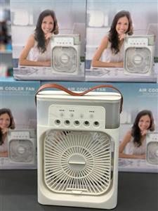 مینی پنکه مه پاش Air Cooler Fan | خنک‌کننده رومیزی با مه‌پاش و تایمر سه‌حالته 