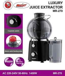 آبمیوه گیری مایر مدل MR270 تک کاره ۲ سرعته