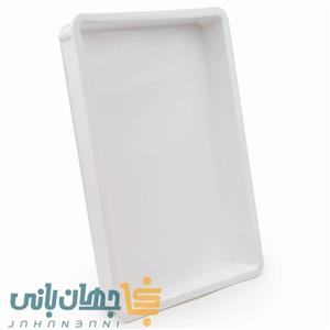 پالت باکس خمیر پلی‌اتیلن سفید بدون درب