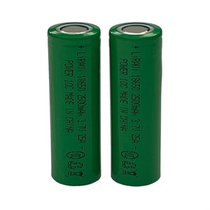 باتری لیتیومی قابل شارژ لیراوی مدل 18650 کد 10C ظرفیت 2500 میلیآمپرساعت