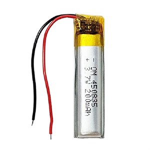 باتری لیتیومی قابل شارژ مدل OM-450835 ظرفیت 200 میلی‌آمپرساعت بسته 4 عددی 