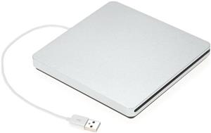 درایو DVD ROM اکسترنال USB 2.0 قابل حمل فوق العاده باریک جایگزین برای iMac//Air/Pro لپ تاپ PC