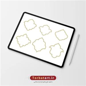 مجموعه 6 قاب اسلیمی