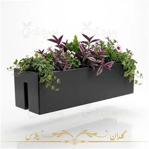 گلدان فایبرگلاس دوطرفه نرده ای