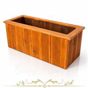 فلاور باکس چوبی مستطیلی مدل هرمس