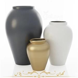 گلدان فایبرگلاس خمره ای - 3 سایز