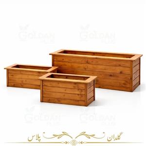 کاور چوبی فلاورباکس مستطیلی