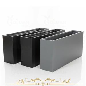 فلاور باکس مستطیلی فایبر گلاس باریک طولی