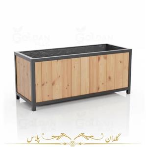 فلاور باکس مستطیل چوبی 10 سایز متنوع