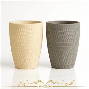 گلدان پلی اتیلنی کنار سالنی - مدل گرد