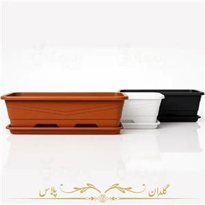 گلدان های مستطیلی گل پونه - مدل بالکنی