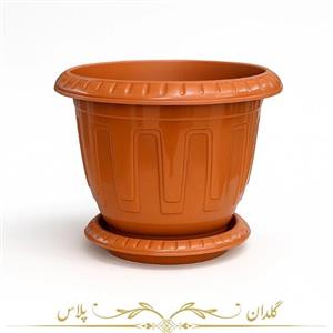 گلدان گرد طرح دار مدل کلاسیک-درجه 1