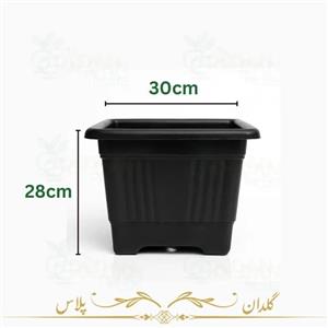 گلدان مربعی گلخانه ای سایز 30*28