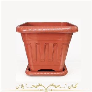 گلدان پلاستکی مربعی 6 سایز متنوع - مدل کلاسیک