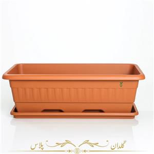 گلدان مستطیلی خیلی بزرگ مدل گل پونه رنگی