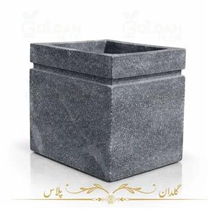 گلدان بتنی مربع تک خط 60*60 - 200k