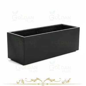 فلاور باکس مستطیلی فایبر گلاس 100 سانتی متری