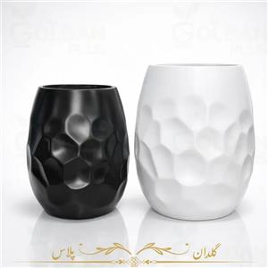 گلدان فایبرگلاس مدل سنگی - 2سایز