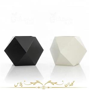 گلدان فایبرگلاس مدرن طرح الماس