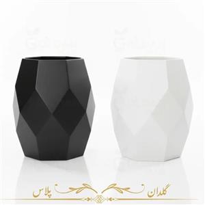 گلدان فایبرگلاس الماسی بلند