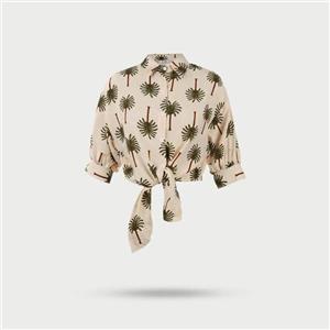 شومیز کراپ گره ای مدل 10448