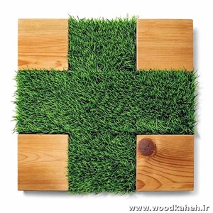 کفپوش چوب و چمن مصنوعی ۳۰×۳۰ | خرید تایل فضای باز