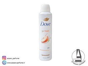 اسپری دئودورانت زنانه داو مدل Go fresh سیب و چای سفید حجم 250 میل