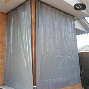 پرده و سایبان برزنت کانتینری ضد اب و افتاب  درجه یک با حلقه و دوخت