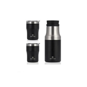 ست فلاسک و لیوان دو جداره سانتکو 1200ML مدل Molle and Nora