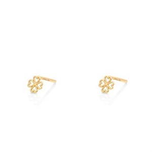 گوشواره طلا 18 عیار مدل برگ لاکی ماوی گالری 
