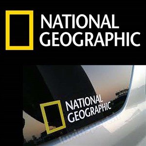 استیکر شیشه خودرو طرح نشنال جئوگرافیک (NATIONAL GEOGRAPHIC) 