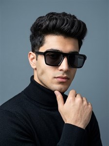 عینک افتابی مردانه مشکی مربعی کوین دورانت