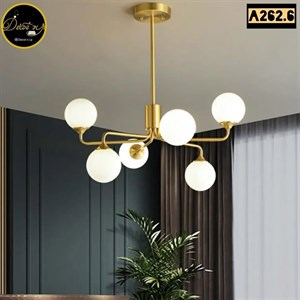 لوستر حبابی پذیرایی و اتاق خواب و محل کار ۶ شعله کد A262.6