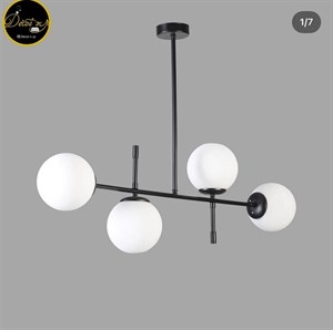 لوستر حبابی مدرن ۴ شعله کد k130.4