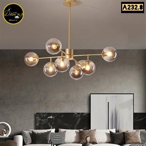 لوستر سقفی مدرن 8 شعله A232  طراحی شیک برای پذیرایی