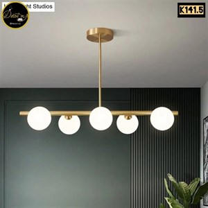 لوستر حبابی کانتری شیک و ساده ۵ شعله کد k141.5