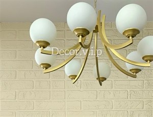 لوستر حبابی ۸ شعله مناسب سالن پذیرایی