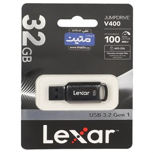 Lexar JUMPDRIVE V400 USB3.2 Flash Memory-32GB – (گارانتی متین) مشکی