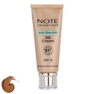 کرم پودر BB مایع spf 15 نوت مدل A-B شماره 03 مناسب برای پوست چرب حجم 30 میلیلیتر 