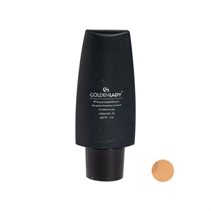 کرم پودر مایع SPF 15 گلدن لیدی مدل Peach شماره 04 مناسب برای انواع پوست حجم 30 میلی‌لیتر