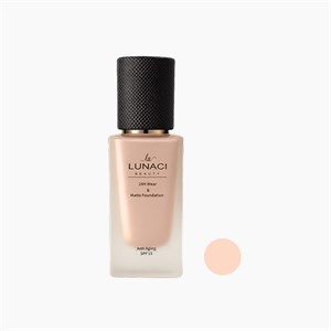 کرم پودر مایع SPF15 للوناسی بیوتی مدل 01 شماره 01 مناسب برای انواع پوست حجم 30 میلی لیتر