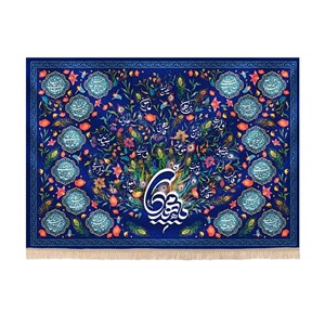کتیبه نیمه شعبان مخمل طرح طاووس یامهدی چهارده معصوم